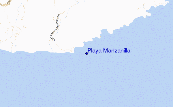 Playa Manzanilla location map