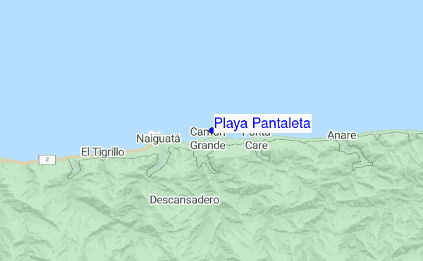 Playa Pantaleta location map