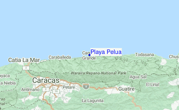 Playa Pelua Location Map