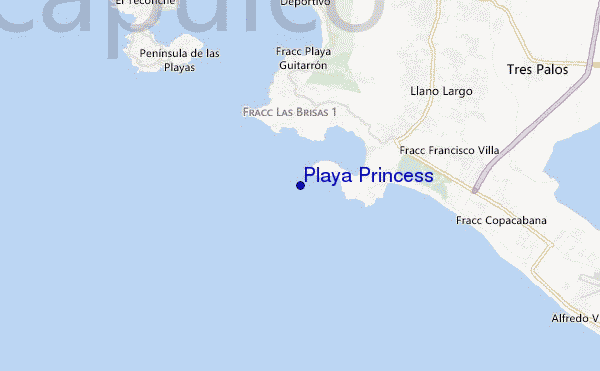 Playa Princess location map