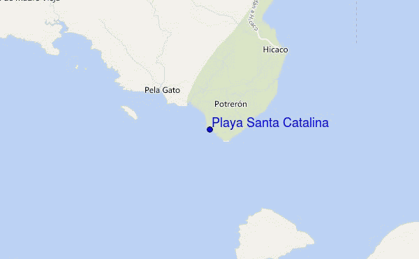 Playa Santa Catalina location map