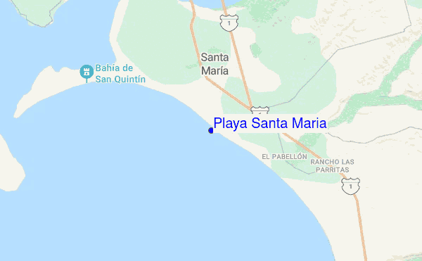 Playa Santa Maria location map