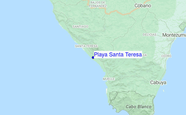 Playa Santa Teresa location map