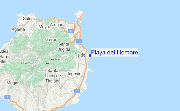 Playa del Hombre Location Map