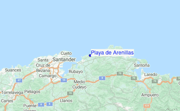 Playa de Arenillas Location Map