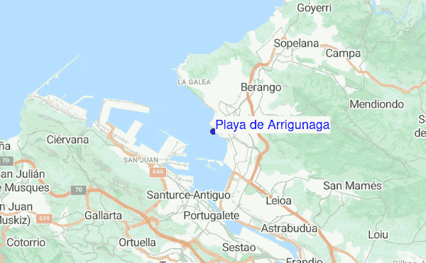 Playa de Arrigunaga location map