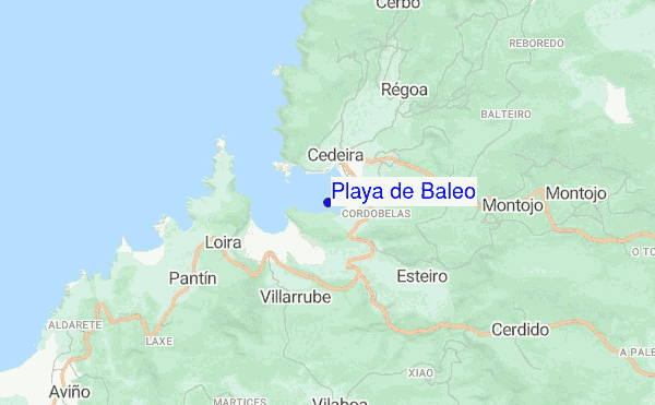 Playa de Baleo location map