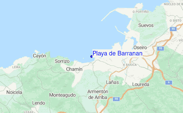 Playa de Barranan location map