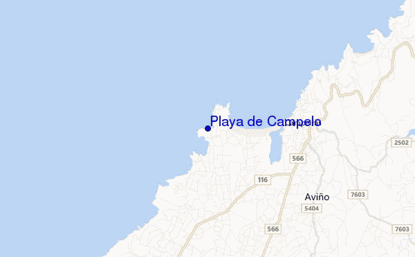 Playa de Campelo location map