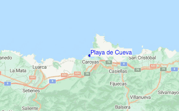 Playa de Cueva location map