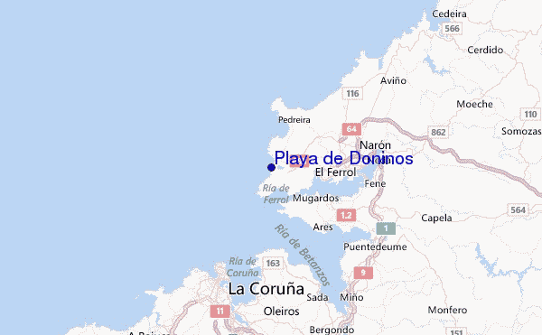 Playa de Doninos Location Map