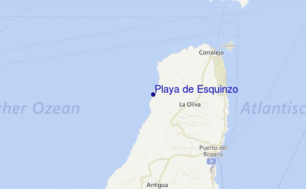 Playa de Esquinzo Location Map