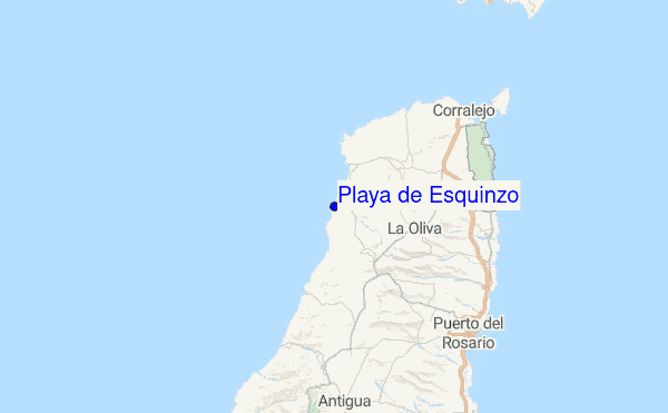 Playa de Esquinzo Location Map