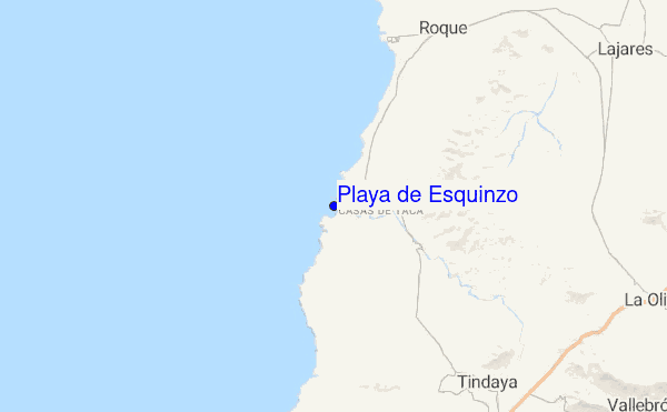 Playa de Esquinzo location map