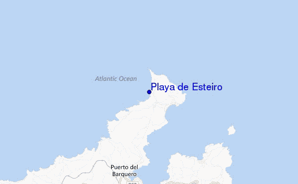 Playa de Esteiro location map