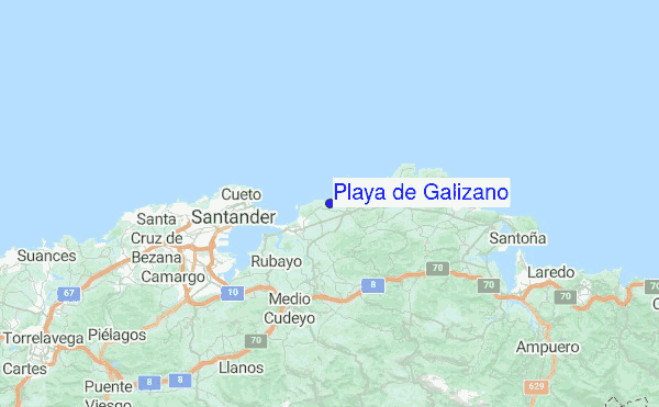 Playa de Galizano Location Map
