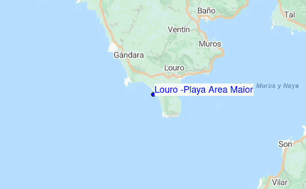 Louro (Playa Area Maior) location map