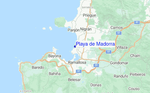 Playa de Madorra location map