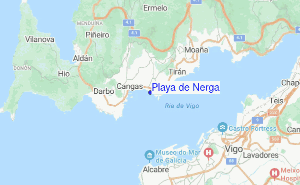 Playa de Nerga location map