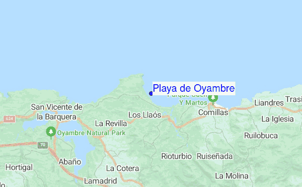 Playa de Oyambre location map