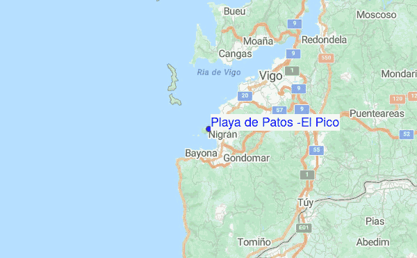 Playa de Patos (El Pico) Location Map