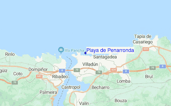 Playa de Penarronda location map