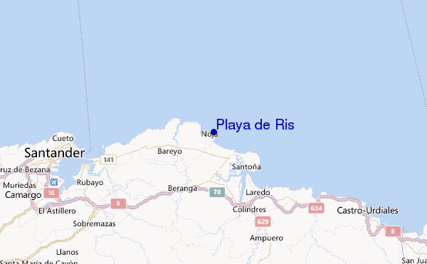 Playa de Ris Location Map