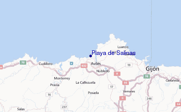 Playa de Salinas Location Map