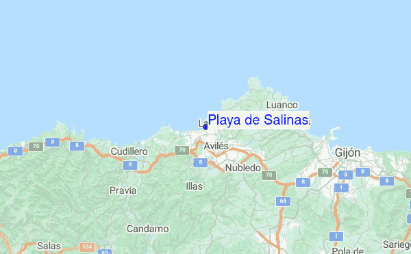 Playa de Salinas Location Map