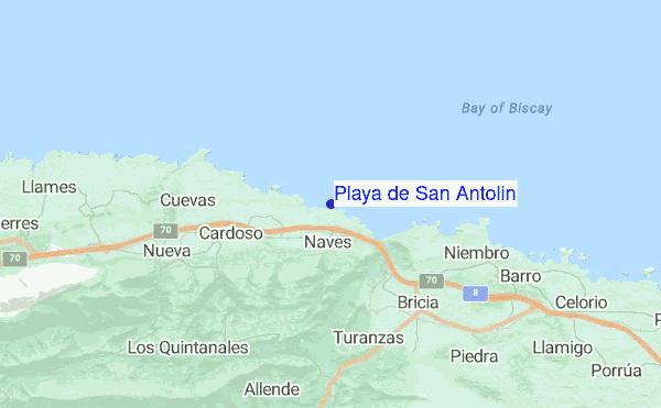 Playa de San Antolin location map