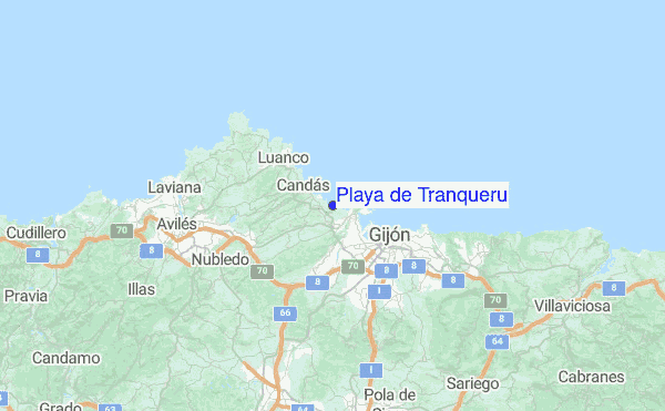 Playa de Tranqueru Location Map