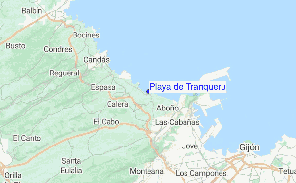 Playa de Tranqueru location map