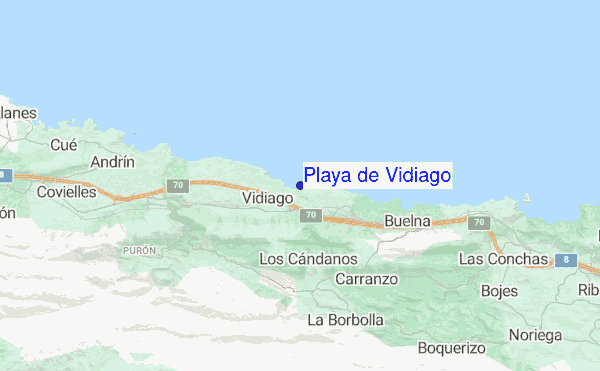 Playa de Vidiago location map