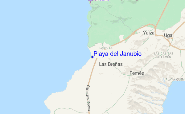 Playa del Janubio location map