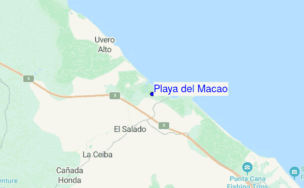 Playa del Macao location map