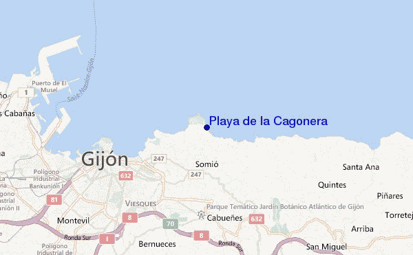 Playa de la Cagonera location map