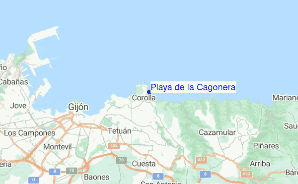 Playa de la Cagonera location map