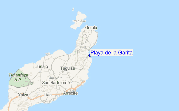 Playa de la Garita Location Map