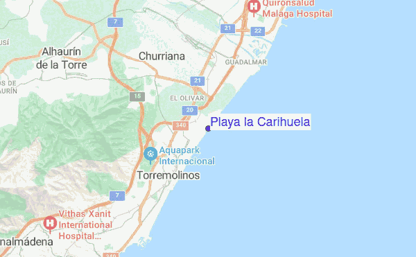 Playa la Carihuela location map