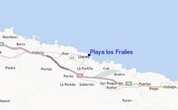 Playa los Frailes location map