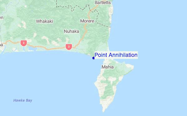 Point Annihilation Location Map