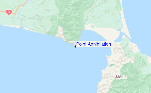 Point Annihilation location map