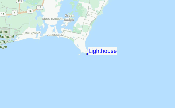 Lighthouse location map