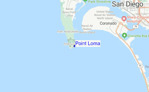 Point Loma location map