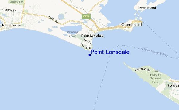 Point Lonsdale location map