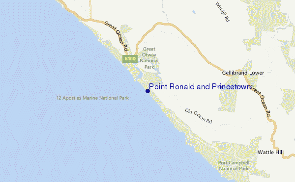 Point Ronald and Princetown location map