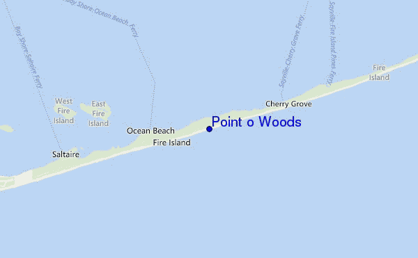 Point o Woods location map