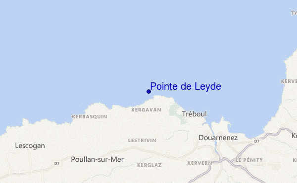Pointe de Leyde location map