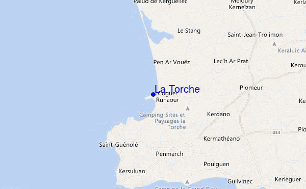 La Torche location map