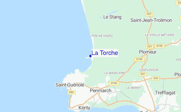 La Torche location map